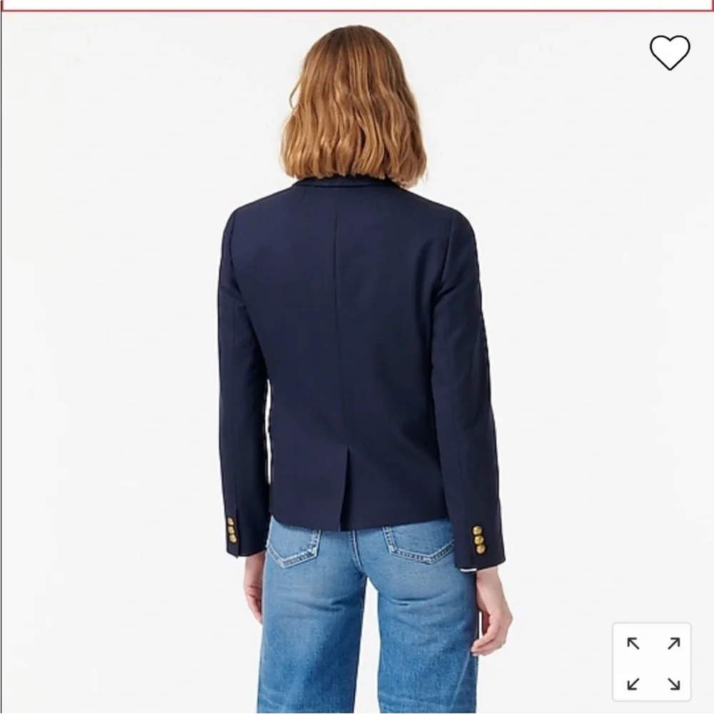 NWOT J. Crew Dalton Blazer Women’s Navy Italian Wool Gold Buttons | Size 4 - Picture 2 of 10